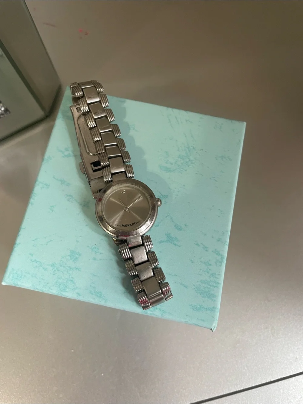 Movado Silver-ToneWatch. Stunning.